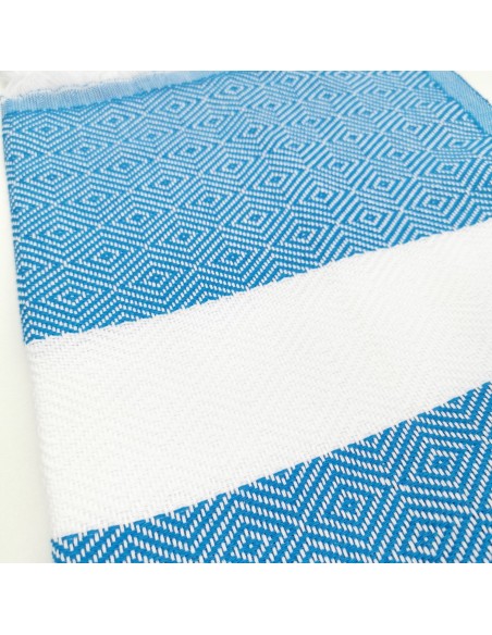 Fouta chevrons Diamant 100x175cm 100% coton certifié Oekotex®