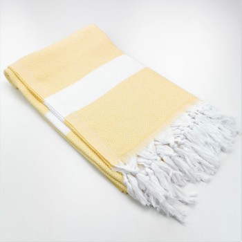 Diamond Turkish towel dawn yellow