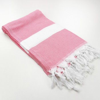 Diamond Turkish towel pink