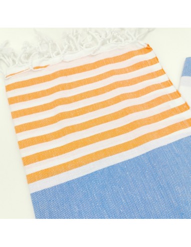 Pool peshtemal towel with bi color stripes design 100% cotton Oeko-Tex certified
