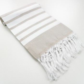 herringbone peshtamel towel beige