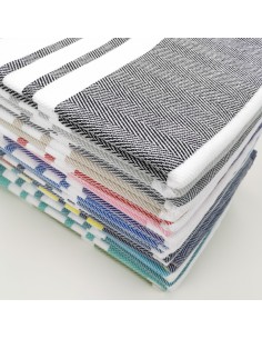 fouta chevron logo brodé 2