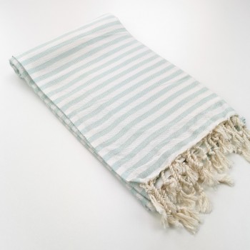 Herringbone Turkish towel pastel mint