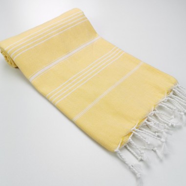 Turkish peshtemal towel dawn yellow