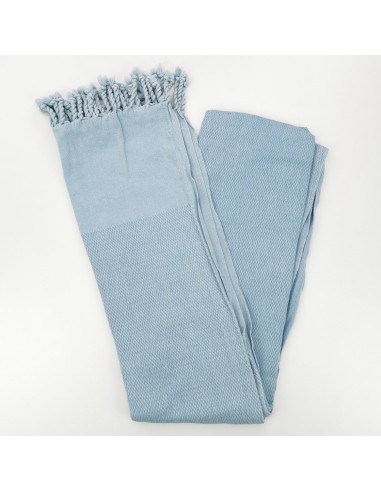 Honeycomb woven stonewashed Turkish peshtemal towel Oeko-Tex