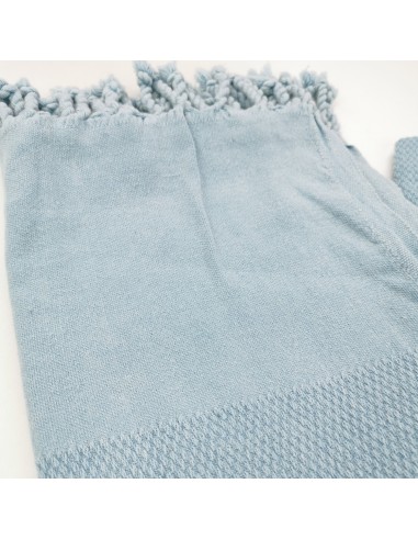 Honeycomb woven stonewashed Turkish peshtemal towel Oeko-Tex