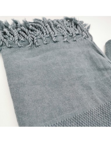 Fouta stonewashed nid d'abeille Honeycomb 100% coton certifié Oekotex®