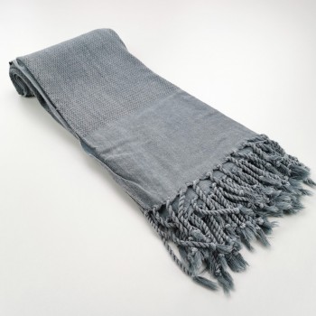 Fouta nid d'abeille Stonewashed Honeycomb gris