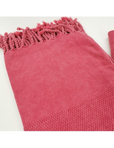 Honeycomb woven stonewashed Turkish peshtemal towel Oeko-Tex