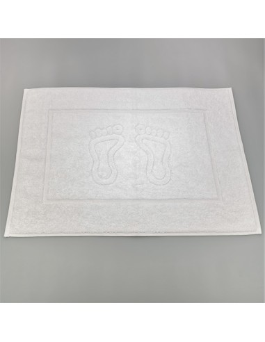 Absorbent cotton bath mat for intensive use