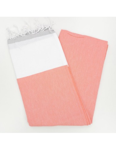 Fouta plate tricolore Yacht 100% coton certifié Oekotex®