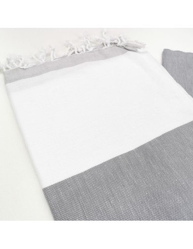 Fouta plate tricolore Yacht 100% coton certifié Oekotex®