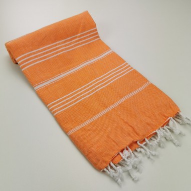 Turkish peshtemal towel orange