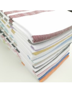 Foutas chevron blanche a rayures colorées Capri 2