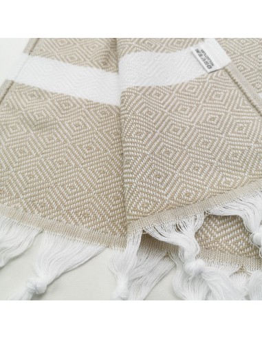 Mini fouta chevrons Diamant 45x90cm 100% coton certifié Oekotex®