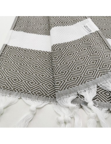 Mini fouta chevrons Diamant 45x90cm 100% coton certifié Oekotex®