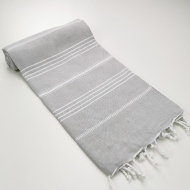 fouta plate sultan gris clair