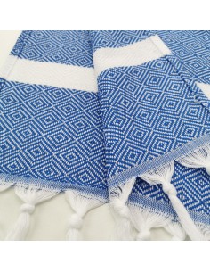 Fouta Diamond bleu roi 2