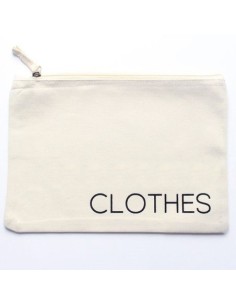 Trousse de toilette coton avec logo imprimé 2