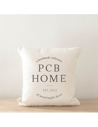 housse de coussin logo imprimé