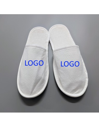 Promotional disposable slippers with printed logo