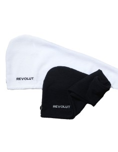 terry turban hairdryer towel custom logo 2