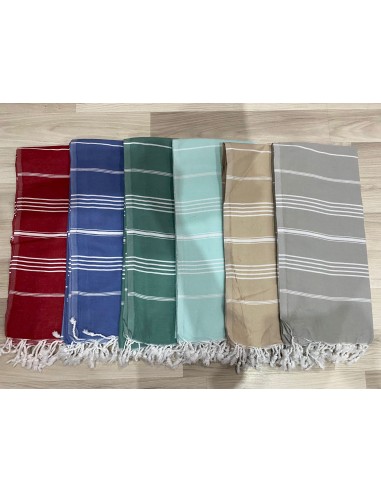 Fouta de plage aux couleurs éclatantes