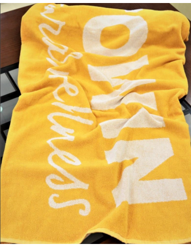 70x140 cm custom design woven towel