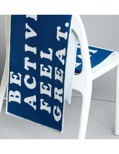 serviette de bain sur mesure logo jacquard