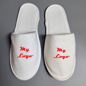 logo printed terry slippers