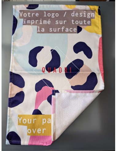 serviette imprimée quadri