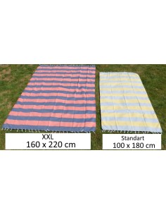 Big sizes peshtemal towel with logo embroidered