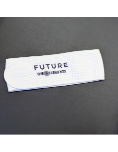 Honeycomb waffle hairband with logo embroidery