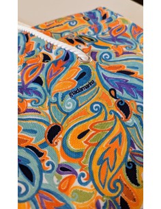 Promotional beach bag in waterproof fabric with all over printed design 2
