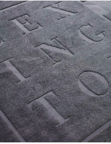 tapis de bain publicitaire logo tissé jacquard