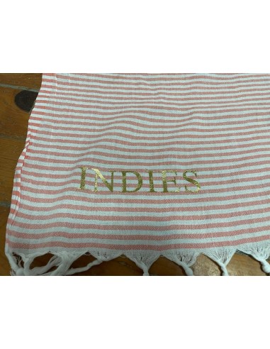 pareo towel logo printed gold letters