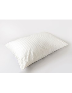 Satin striped pillowcase made with silky combed cotton