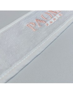 velvet hairband logo embroidered 2
