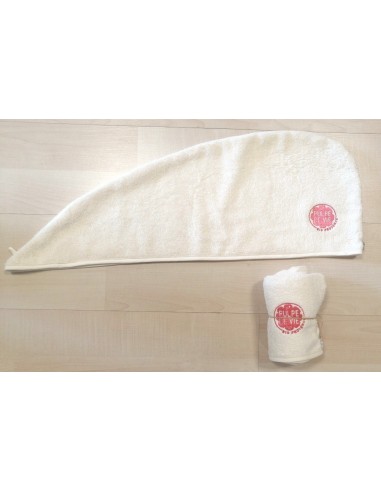 terry turban hairdryer towel custom logo