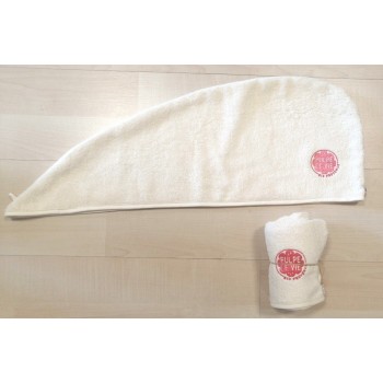 terry turban hairdryer towel custom logo