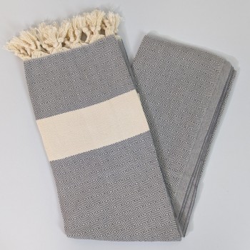 herringbone recycled cotton Turkish peshtemal towel