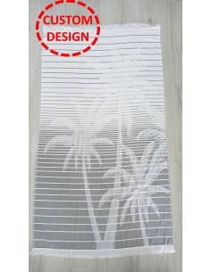 fouta eponge embosse sur mesure