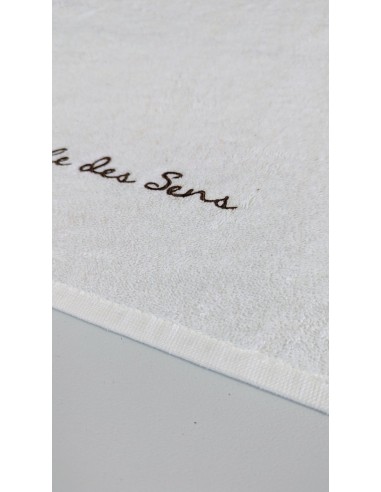 serviette en coton éponge logo brodé