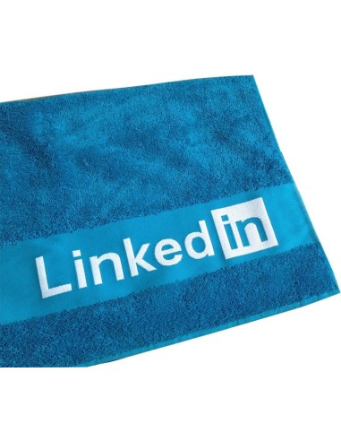 custom border jacquard woven terry cotton towel