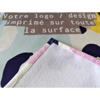 serviette imprimée par sublimation quadri