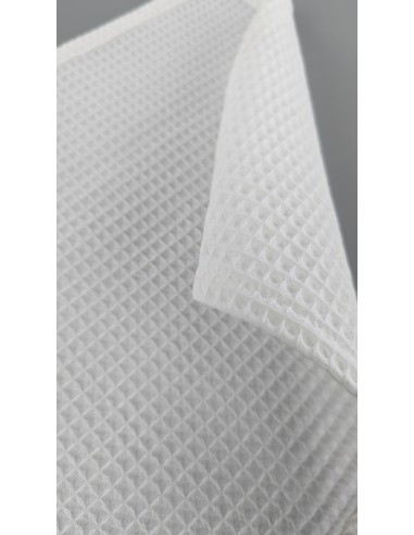 Drap de plage nid d'abeille logo brodé 100x150 cm