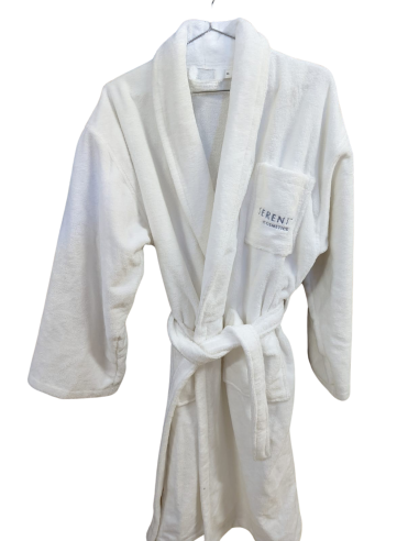 peignoir hotel spa luxe logo brode