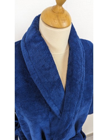 Peignoir de bain teint au Pantone sur mesure en velours éponge