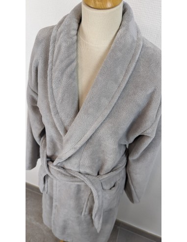 Peignoir de bain teint au Pantone sur mesure en velours éponge