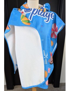 custom printed cotton kids poncho 2